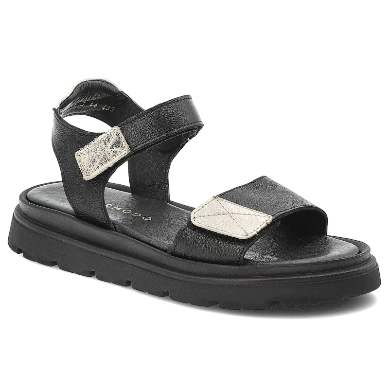Czarne Sandały Armodo Modne Obuwie Damskie