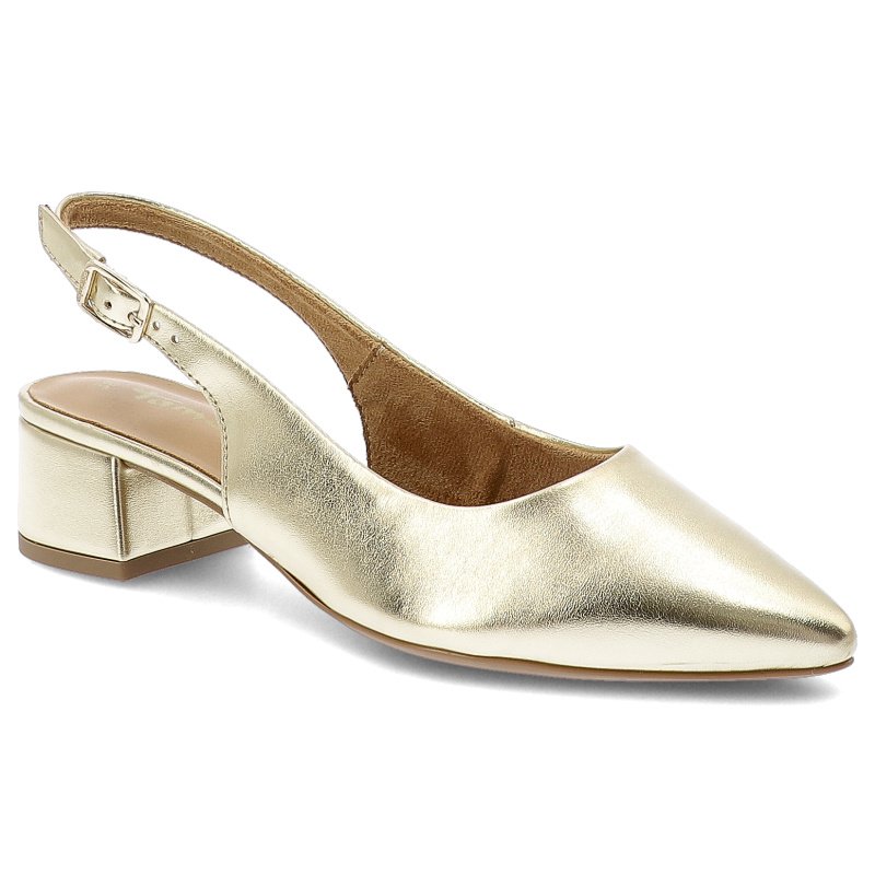 Złote Sandały Tamaris Eleganckie Obuwie Damskie