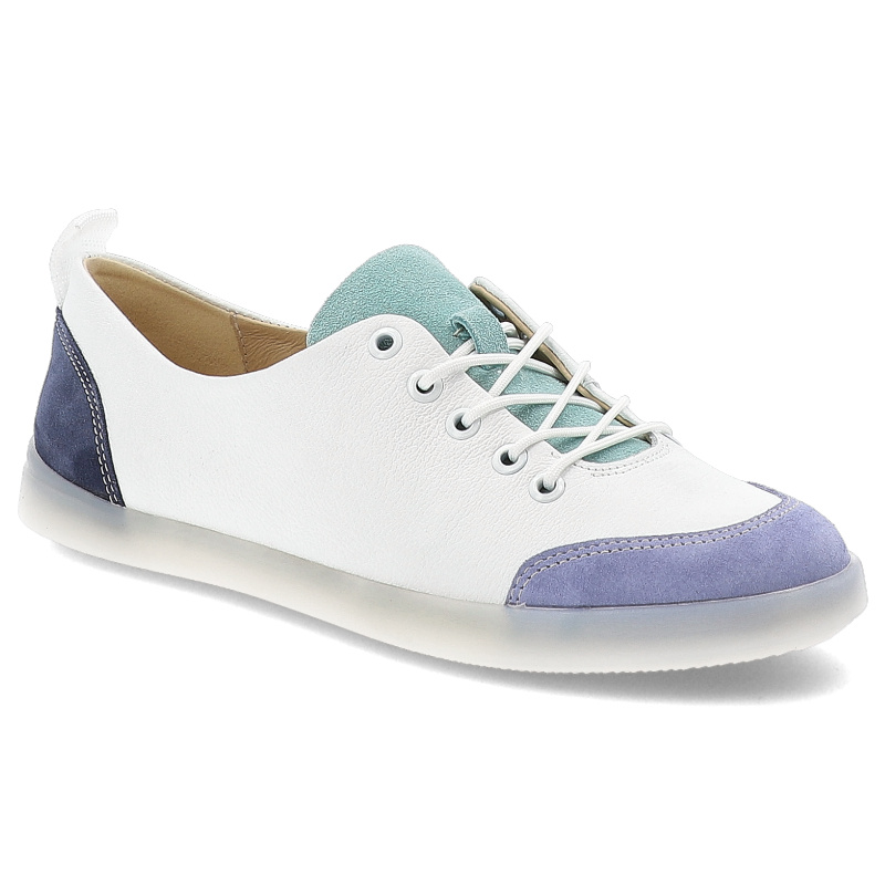 Białe Sneakersy Armodo Wygodne Sznurowane Obuwie Damskie