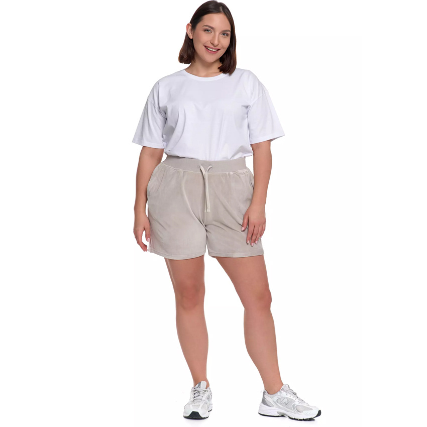 Szorty damskie Moraj, krótkie spodenki wygodne sportowe codzienne, szare, KSD1900-011