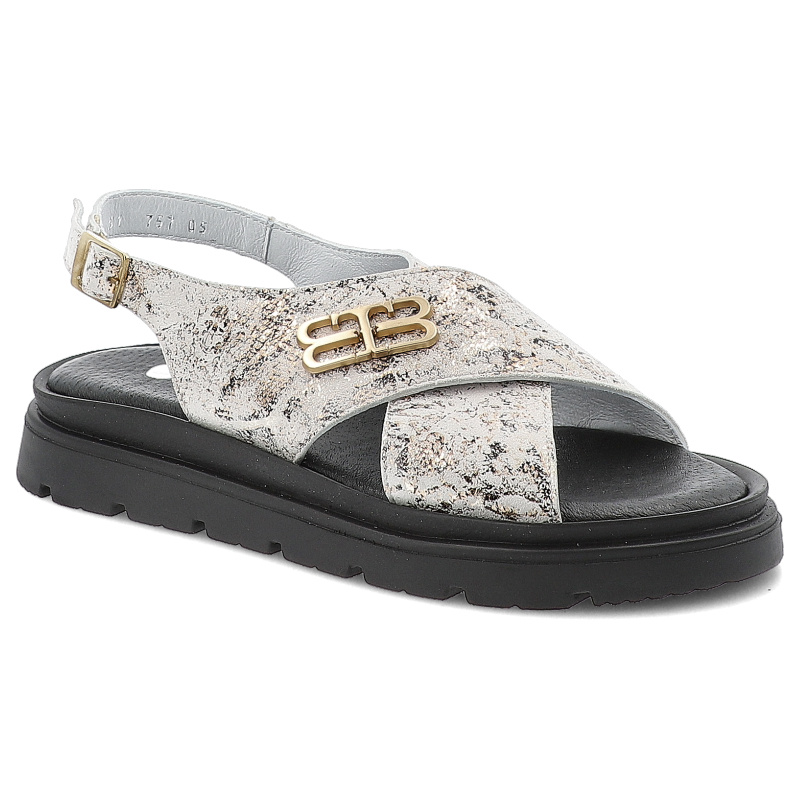 Złote Sandały Armodo Modne Obuwie Damskie