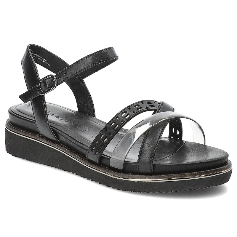 Czarne Sandały Tamaris Modne Obuwie Damskie