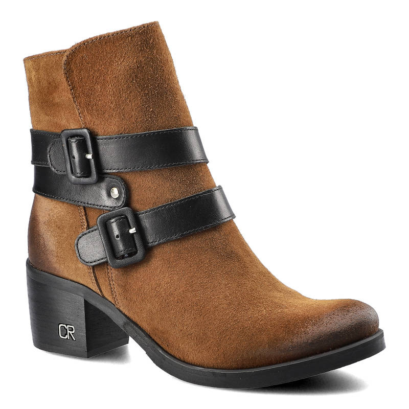 Botki damskie Carinii, lekkie i wygodne, rude, B5194_-N99-E50-POL-861