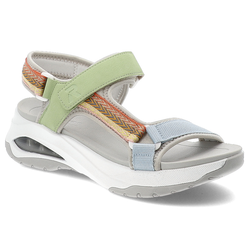 Kolorowe Sandały Rieker Sportowe Obuwie Damskie