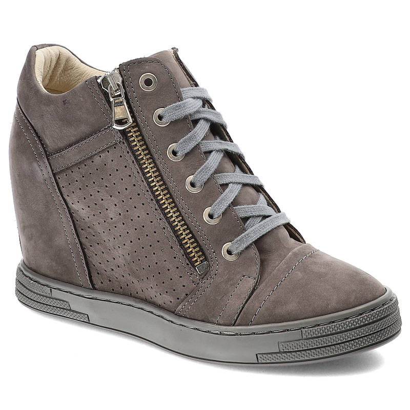 Sneakersy damskie Baldaccini, sportowe i na schowanym koturnie, szare, 774500-C