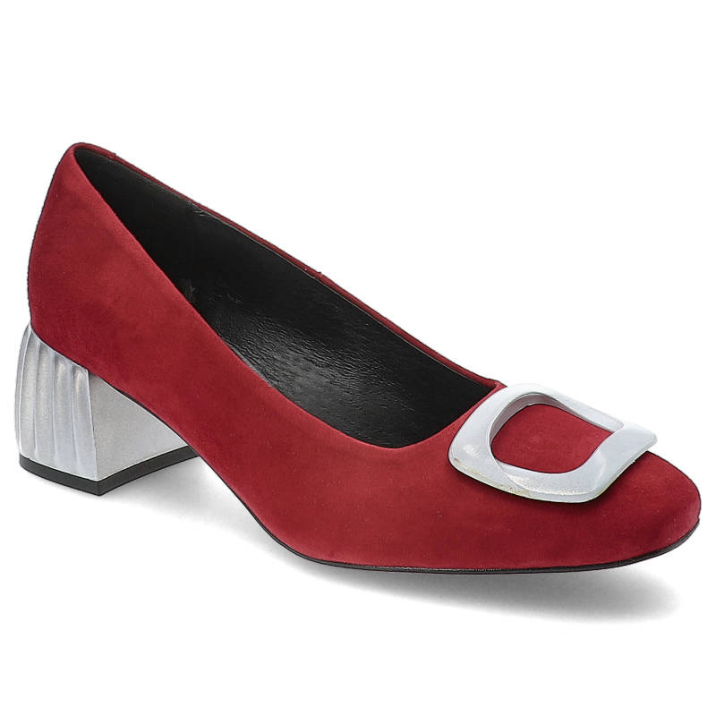 Czerwone Czółenka Espirito Eleganckie Buty Damskie