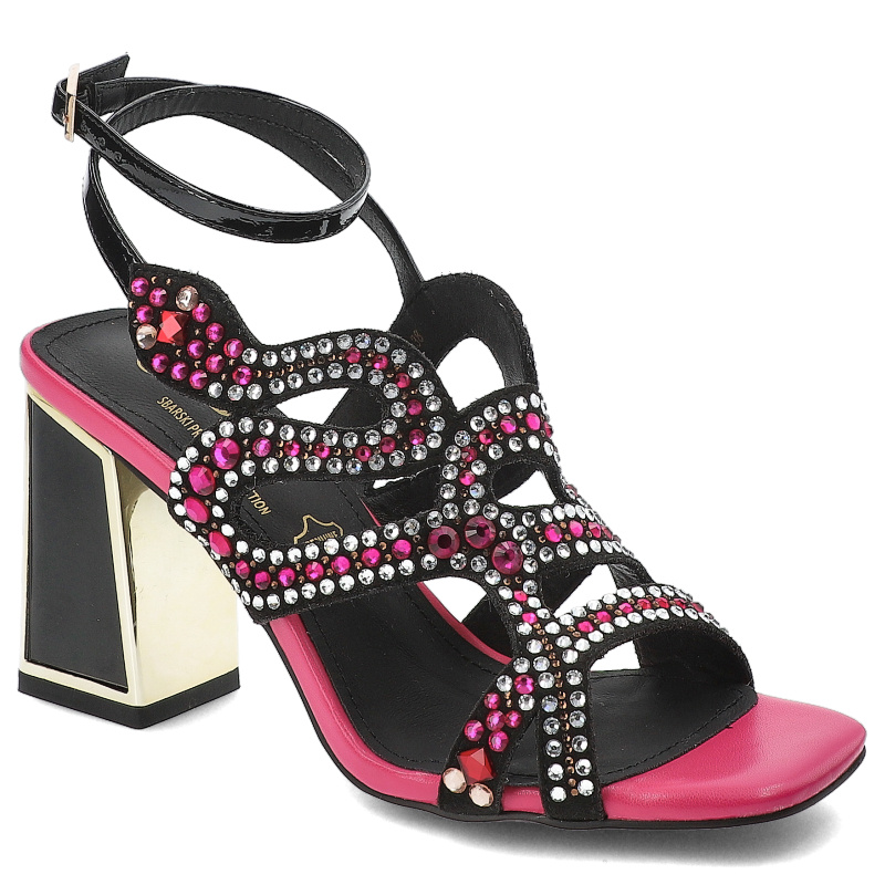 Różowe Sandały S.Barski Modne Obuwie Damskie