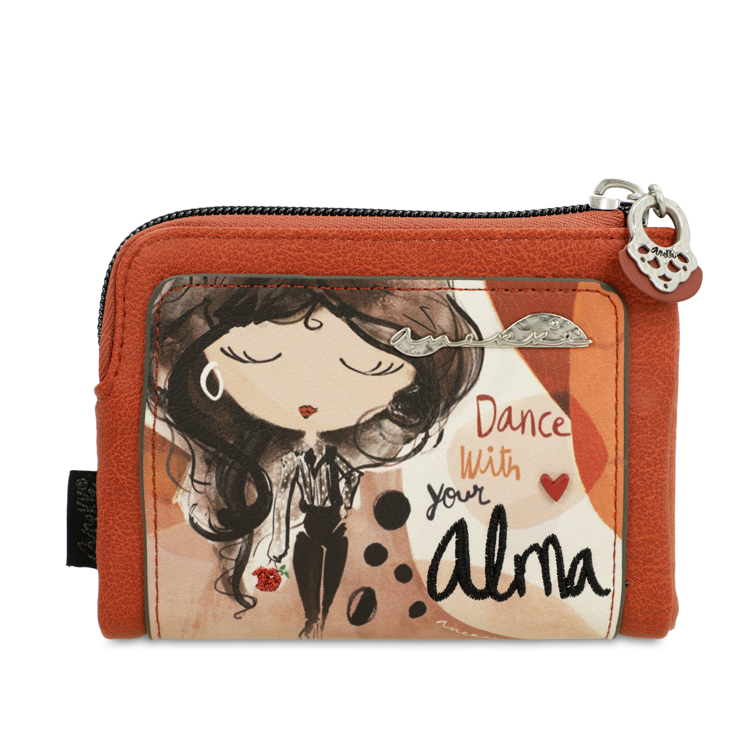 Pomarańczowy Damski Portfel Anekke Premium