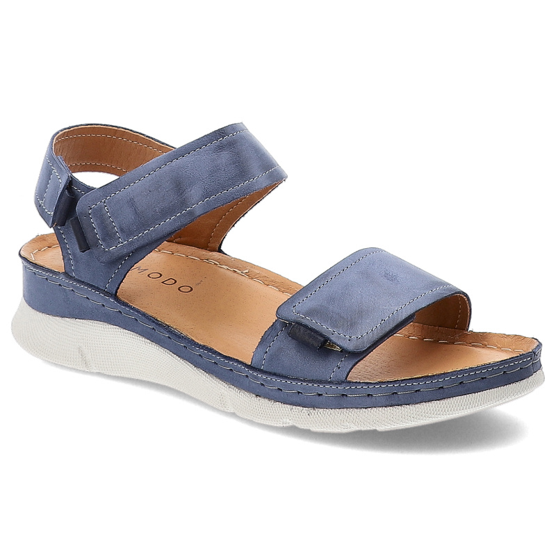 Granatowe Sandały Armodo Stylowe Sportowe Obuwie Damskie