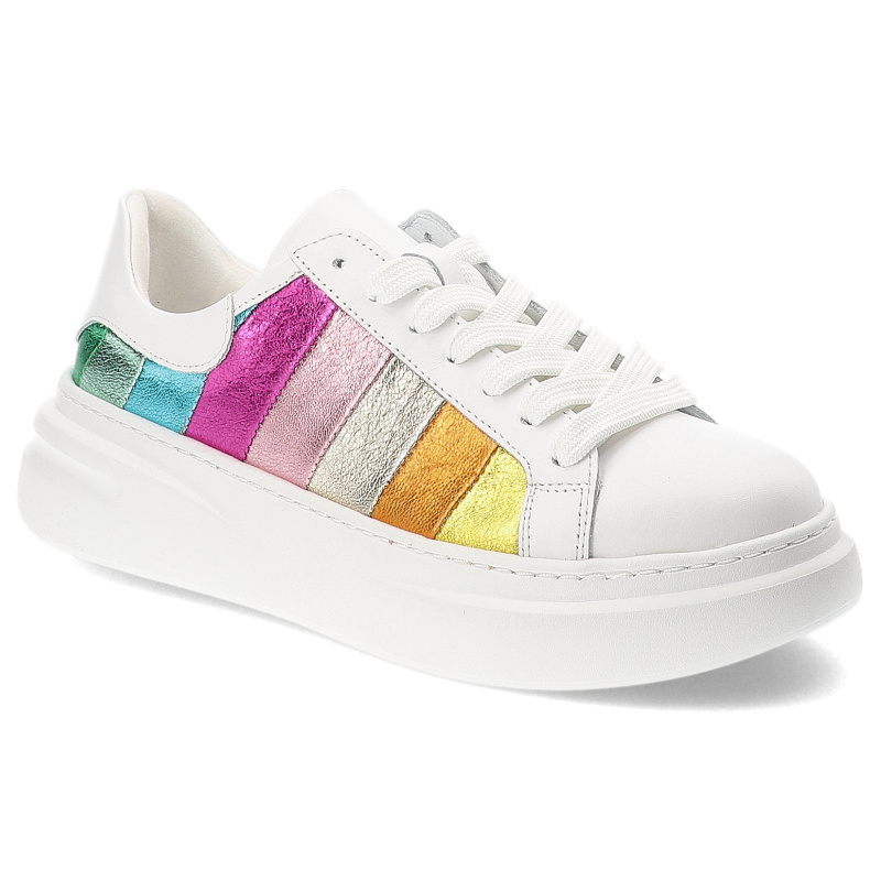 Białe Sneakersy Armodo Sportowe Obuwie Damskie