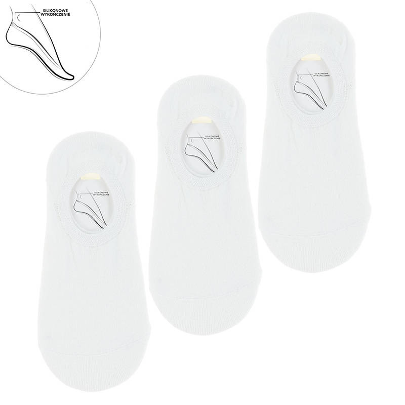 Białe Stopki Moraj 3 Pary