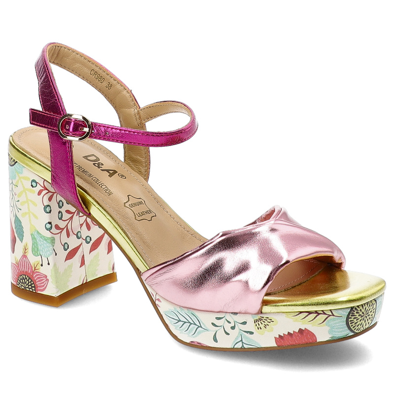 Różowe Sandały S.Barski Eleganckie Obuwie Damskie