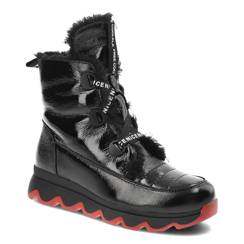 Czarne Botki Artiker Modne Ocieplane Buty