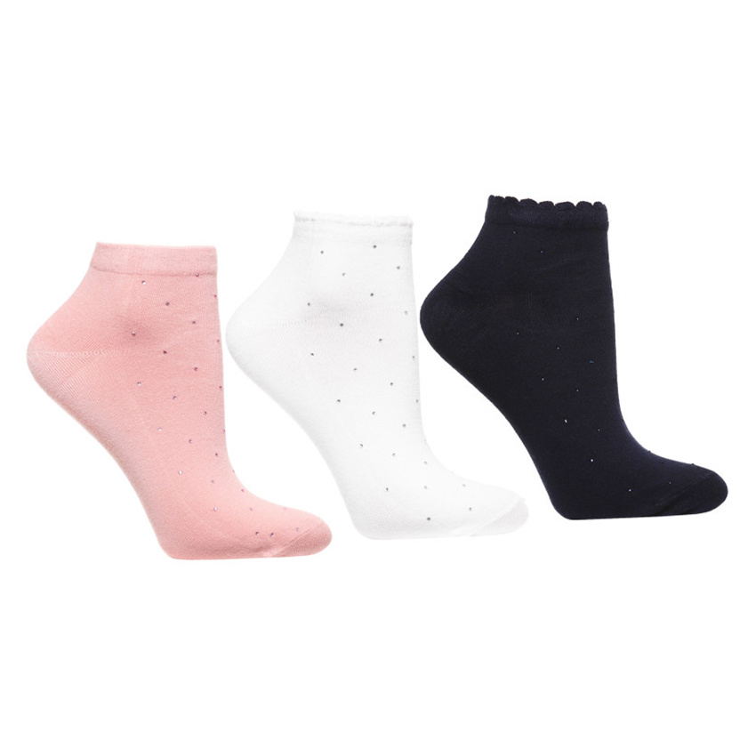 Błyszczące Damskie Skarpeti Moraj Mix Kolor 3 Pary