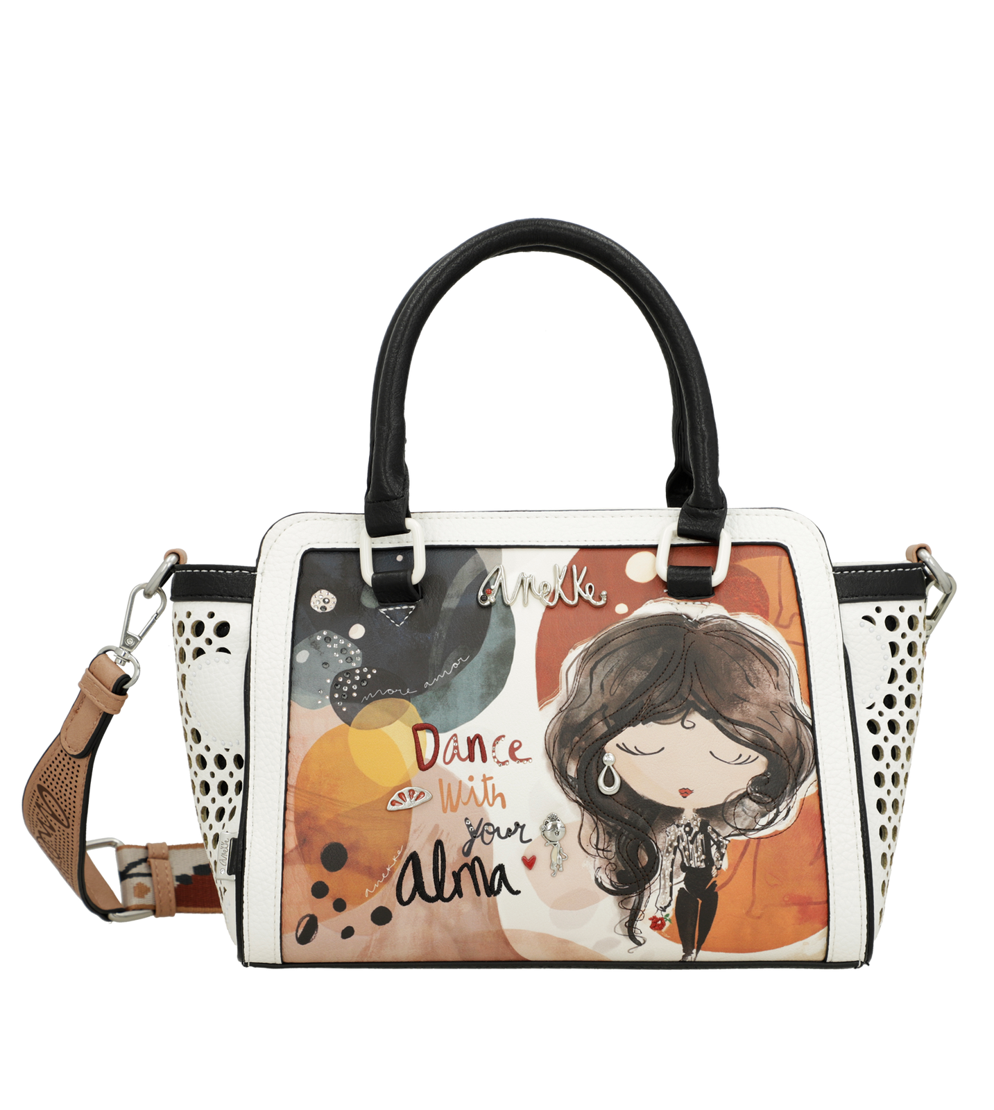 Pomarańczowa Modna Torebka Damska Anekke Premium