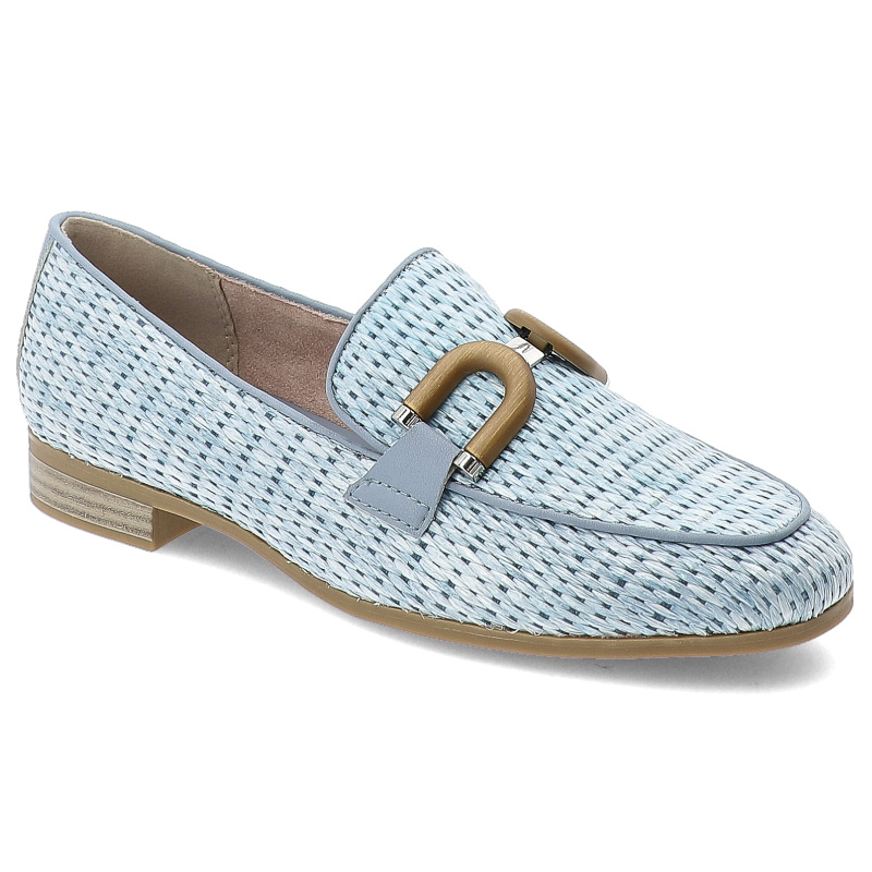 Niebieskie Mokasyny Marco Tozzi Eleganckie Obuwie Damskie
