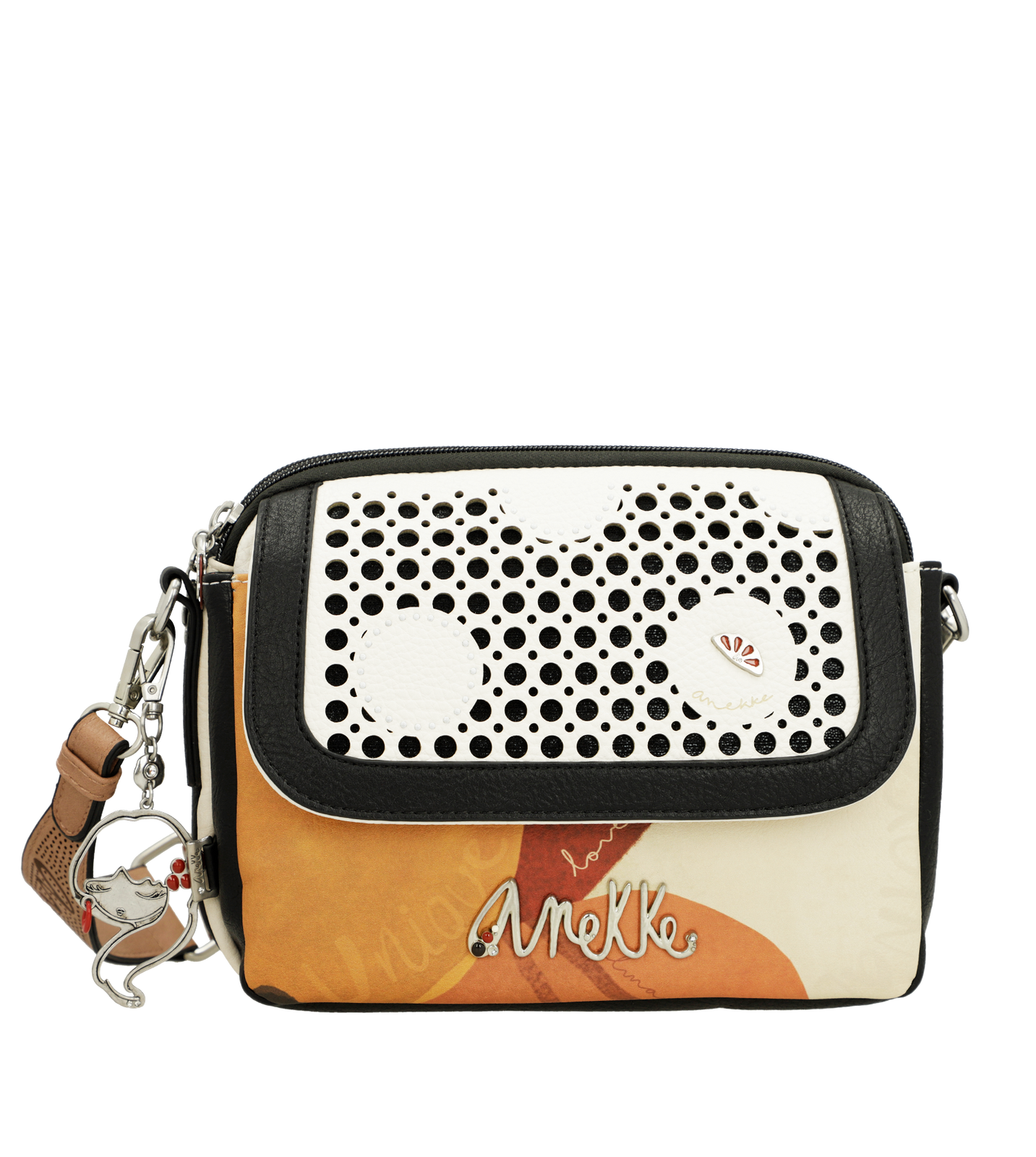 Biało-Pomarańczowa Torebka Damska Anekke Edycja Limitowana