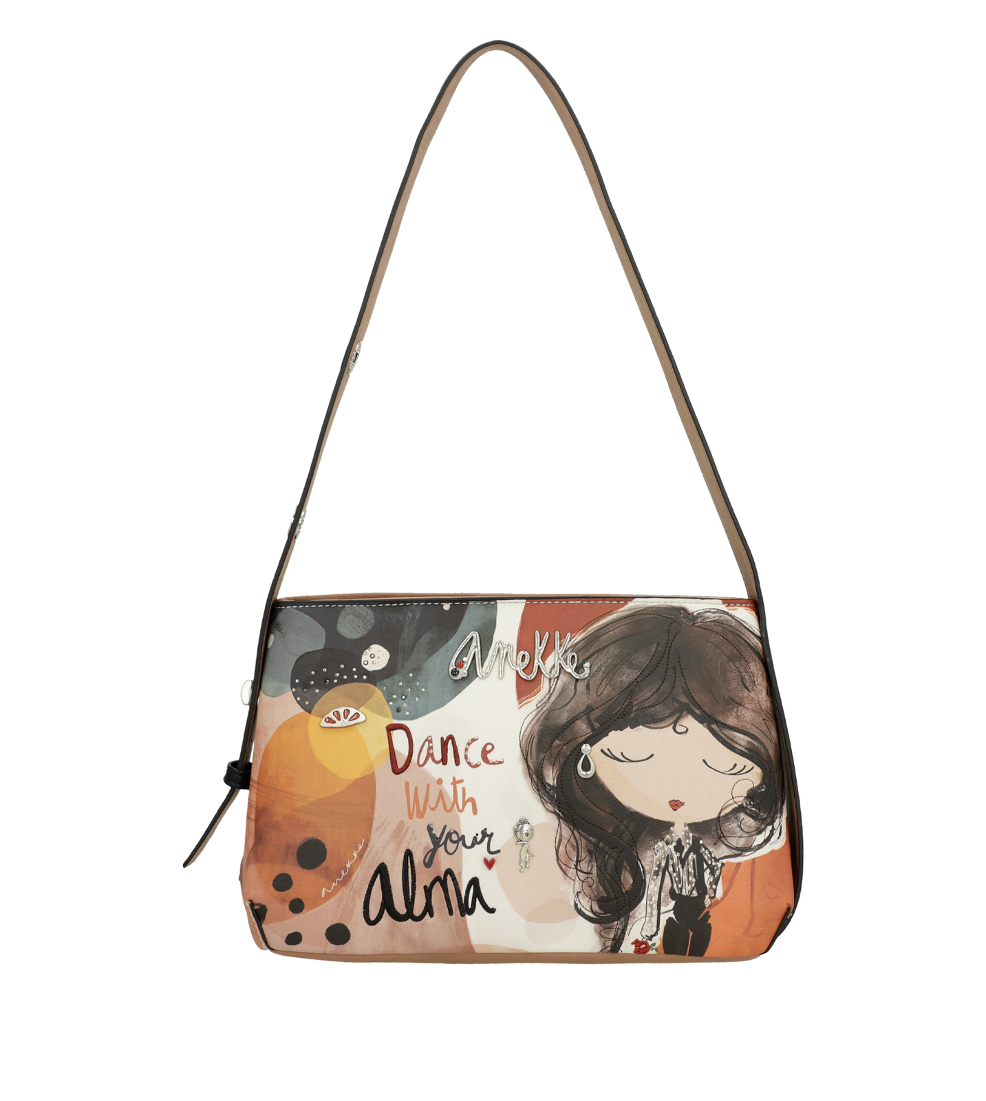 Pomarańczowa Elegancka Listonoszka Damska Anekke Z Serii Alma