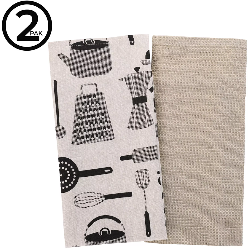 Zestaw ręczników kuchennych Moraj, we wzory na prezent, mix 40×60 cm, MRB130-038-2