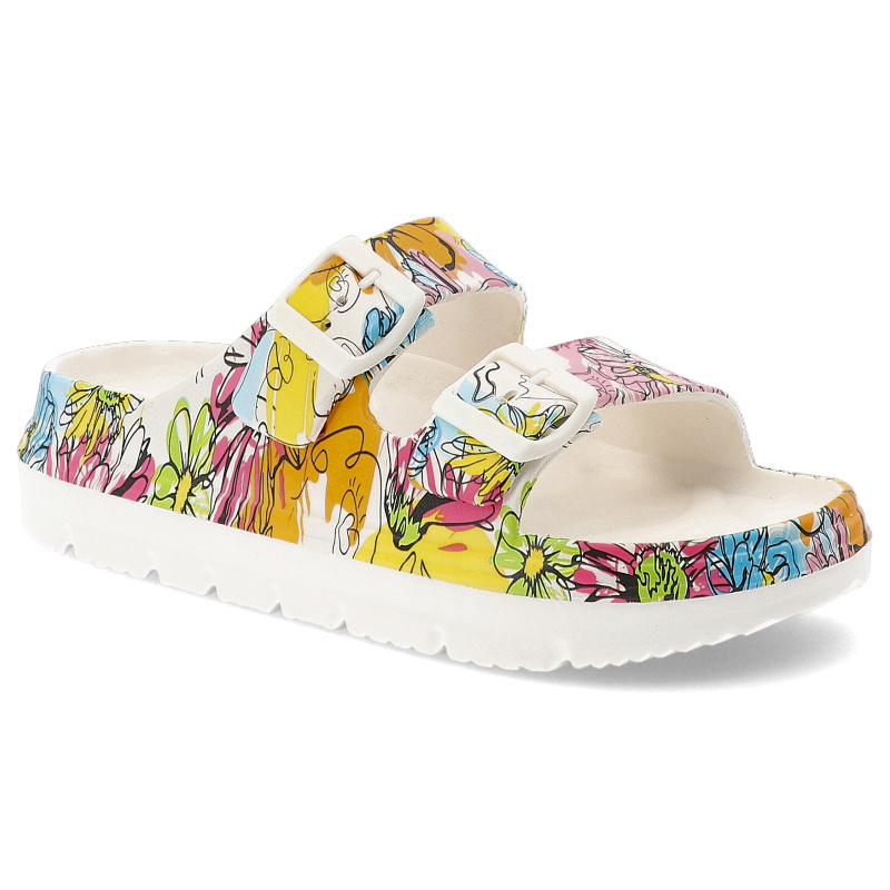 Kolorowe Klapki Laura Vita Modne Obuwie Damskie