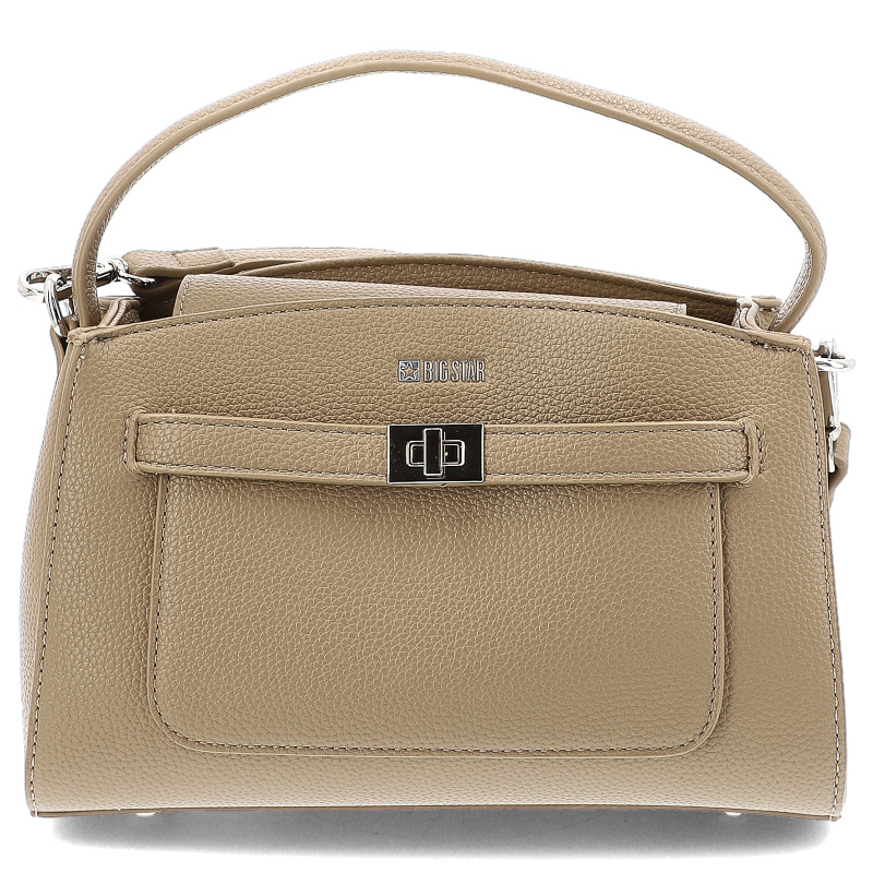 Beżowa Elegancka Damska Torebka Big Star