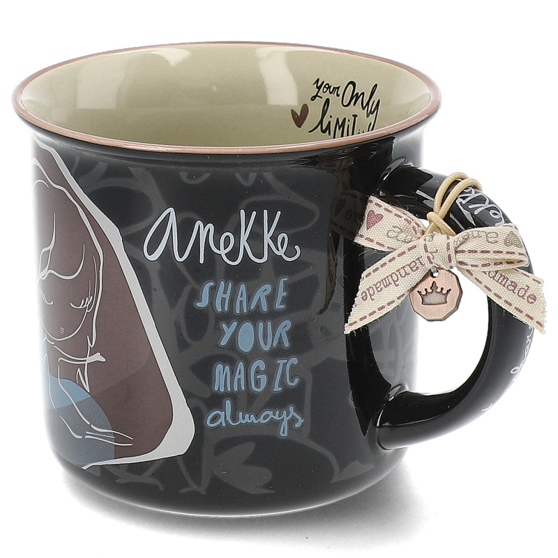 Czarny Porcelanowy Kubek Anekke Edycja Limitowana