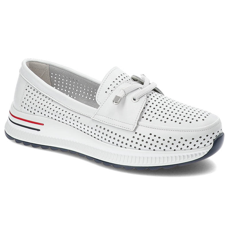Białe Półbuty Artiker Lekkie Buty Damskie