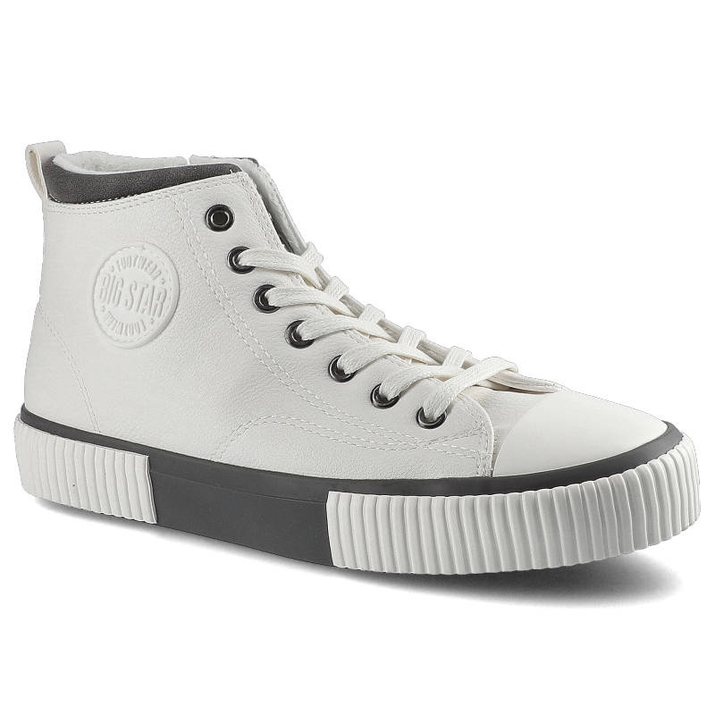 Sneakersy damskie Big Star, Wykonane z wysokiej jakości materiału syntetycznego z gładką cholewką klasycznym wycięciem sznurowanym zapięciem oraz gru