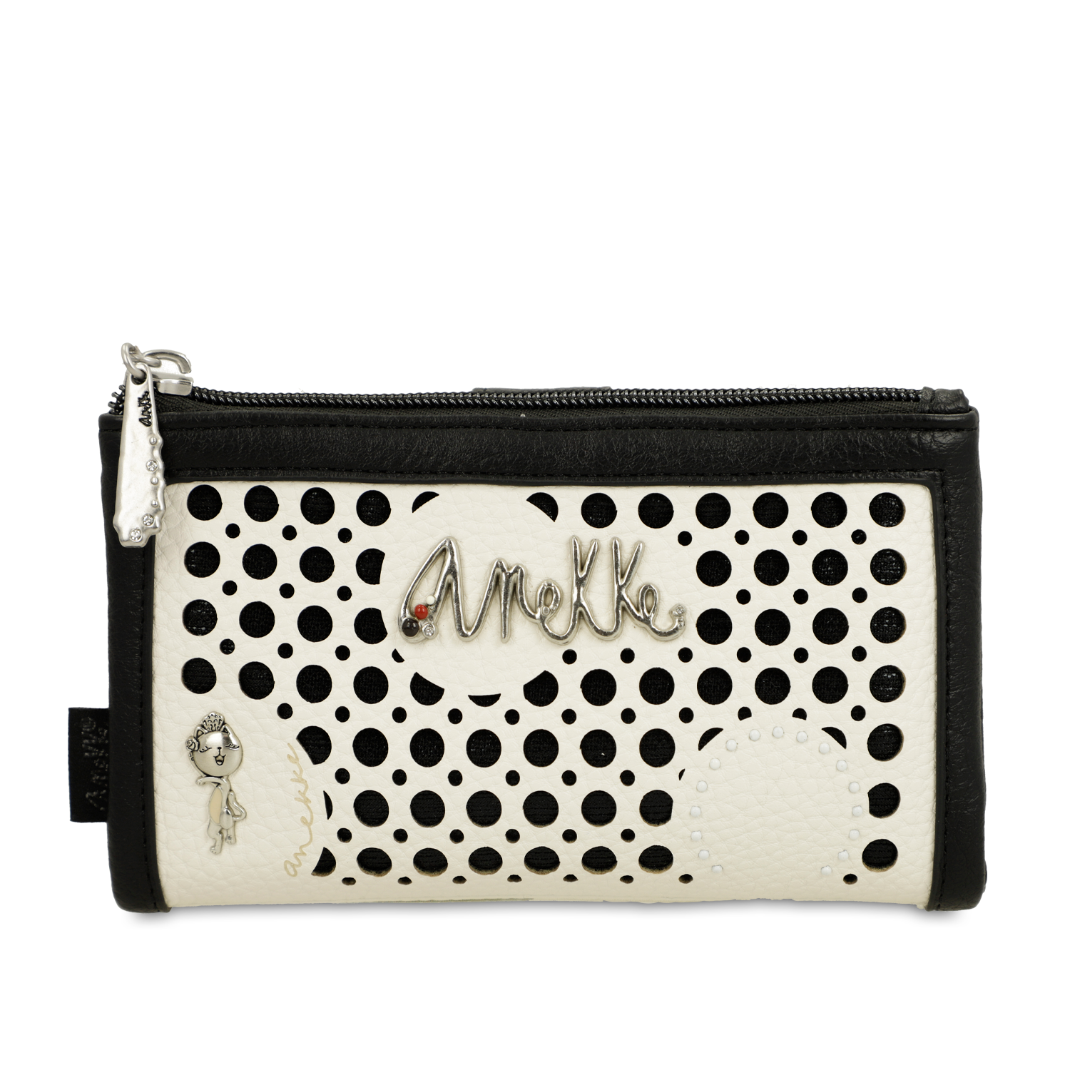 Biały Stylowy Damski Portfel Anekke