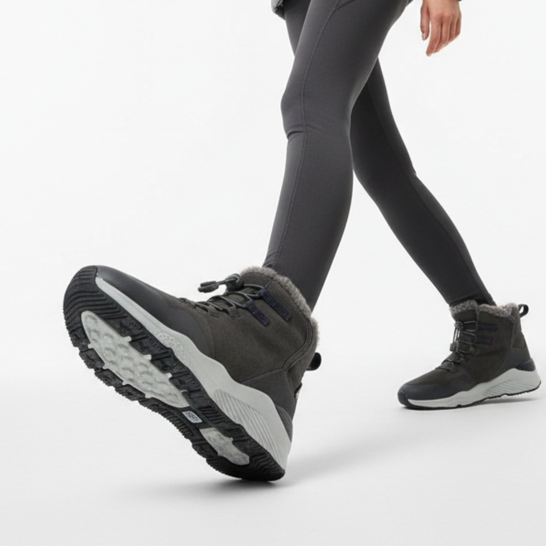 Botki damskie Big Star, materiał tekstylny i skóra ekologiczna ocieplana cholewka z miękkim kołnierzem sznurowanie wzmocniony nosek i pięta, szare, I