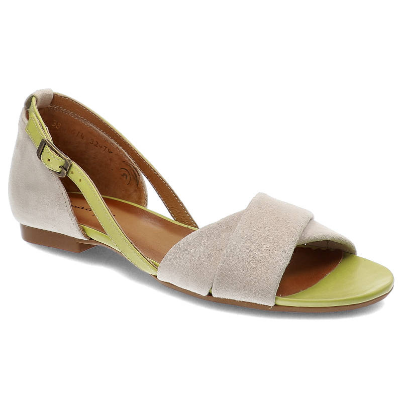 Beżowe Sandały Damskie Maciejka Eleganckie Półbuty