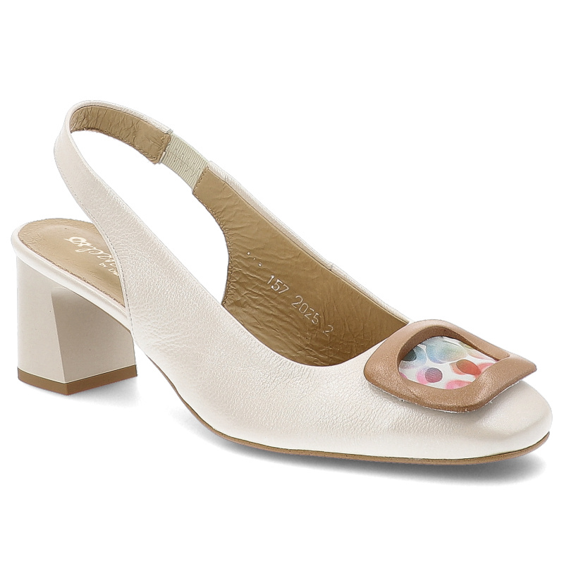 Białe Sandały Espirito Eleganckie Obuwie Damskie