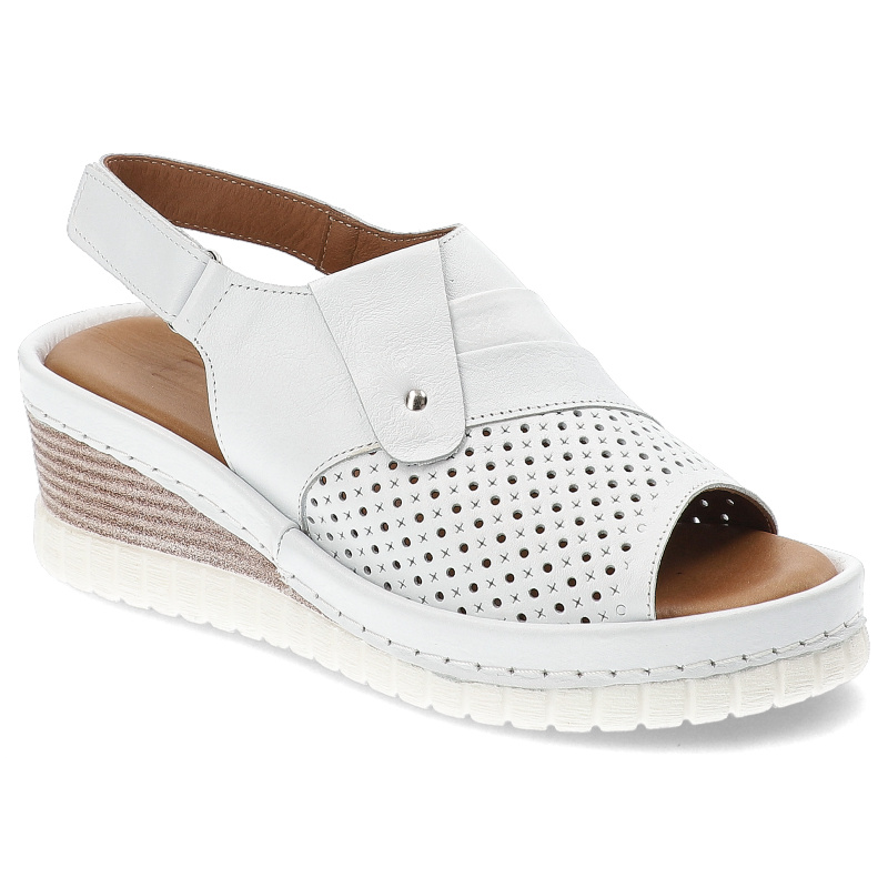 Białe Sandały Artiker Modne Obuwie Damskie