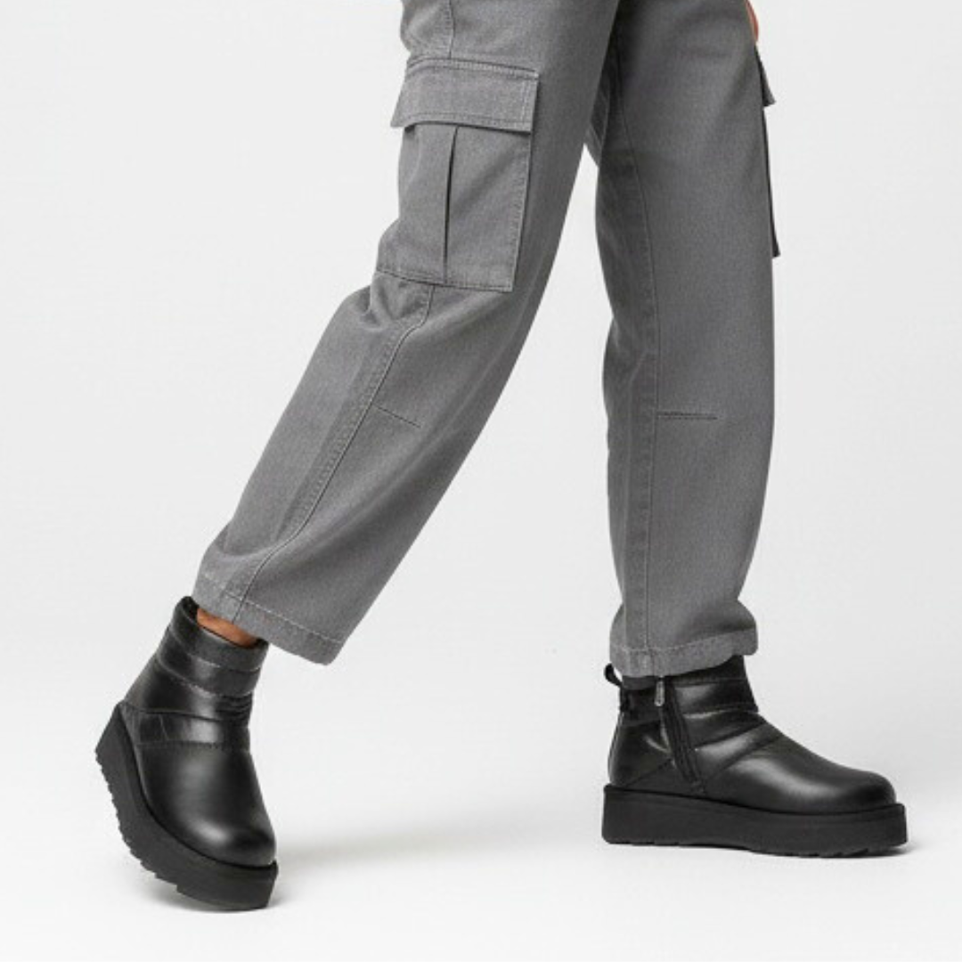 Czarne Śniegowce Tamaris Ocieplane Buty Damskie