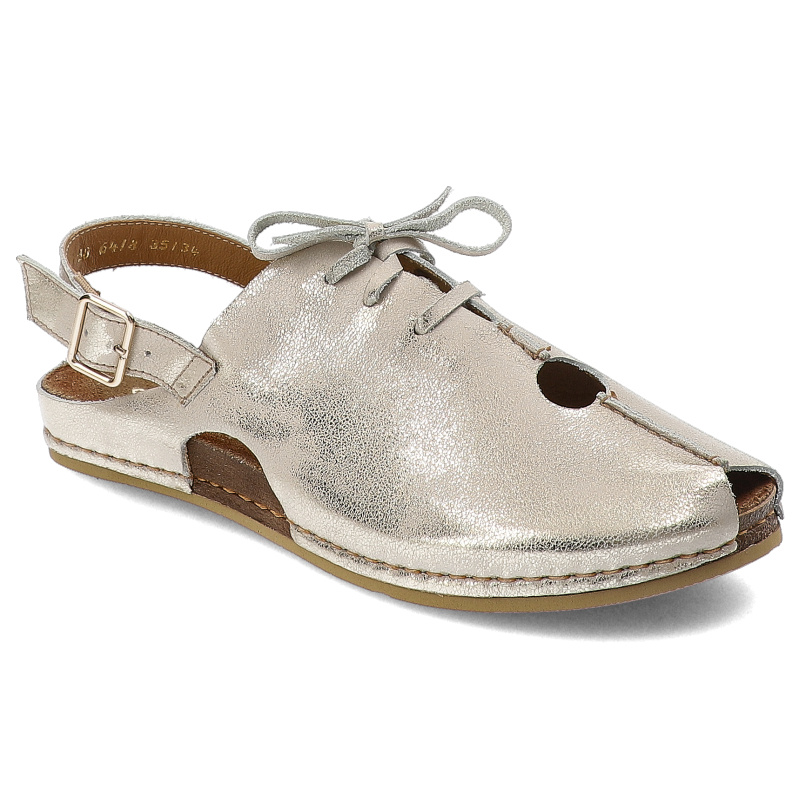 Beżowe Sandały Maciejka Modne Obuwie Damskie