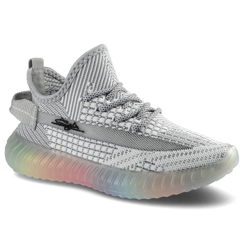 Sneakersy damskie Artiker, wsuwano-sznurowany fason cholewka tekstylna elastyczna typu knit skarpetkowa konstrukcja dopasowana sportowa forma gruba p