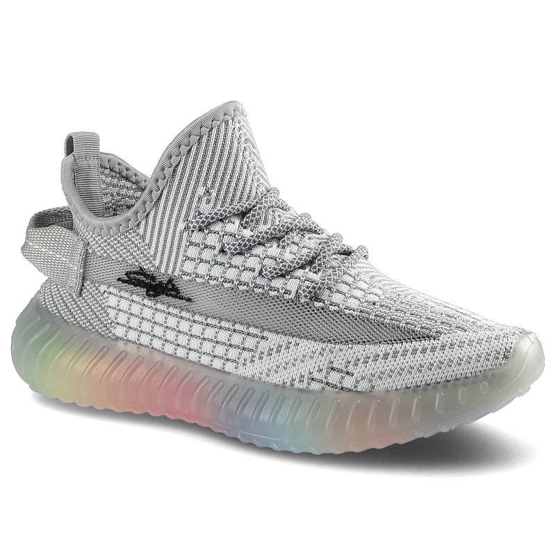 Sneakersy damskie Artiker, wsuwano-sznurowany fason cholewka tekstylna elastyczna typu knit skarpetkowa konstrukcja dopasowana sportowa forma gruba p