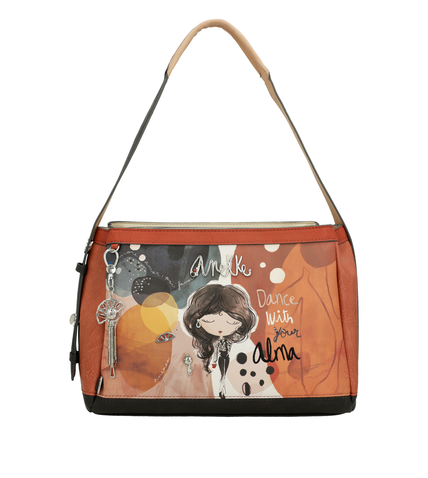 Pomarańczowa Oryginalna Listonoszka Damska Anekke Seria Alma