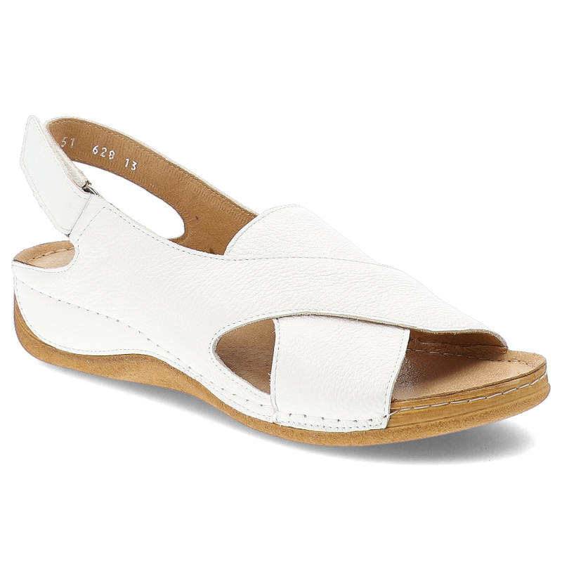 Białe Sandały Armodo Wygodne Obuwie Damskie
