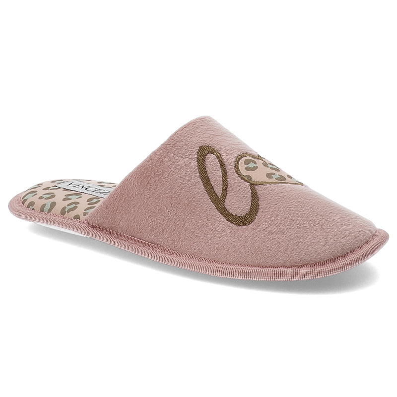 Różowe Kapcie Vinceza Domowe Obuwie Damskie