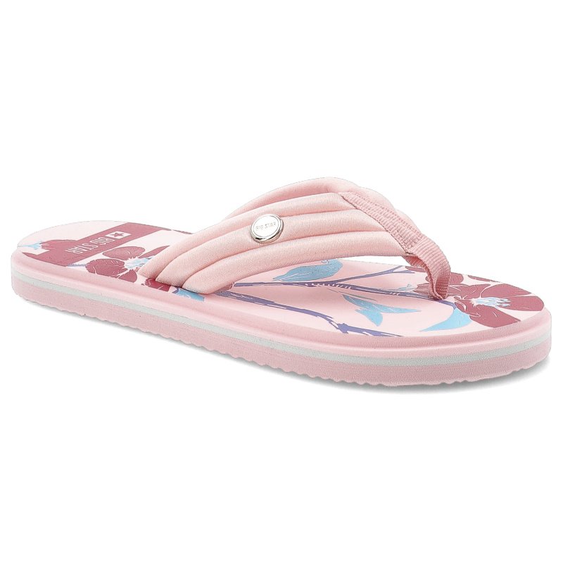 Różowe Japonki Big Star Damskie Obuwie Piankowe