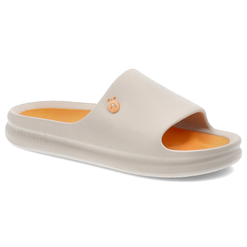 Beżowe Klapki Damskie Hot Potatoes Z Wymienną Wkładką