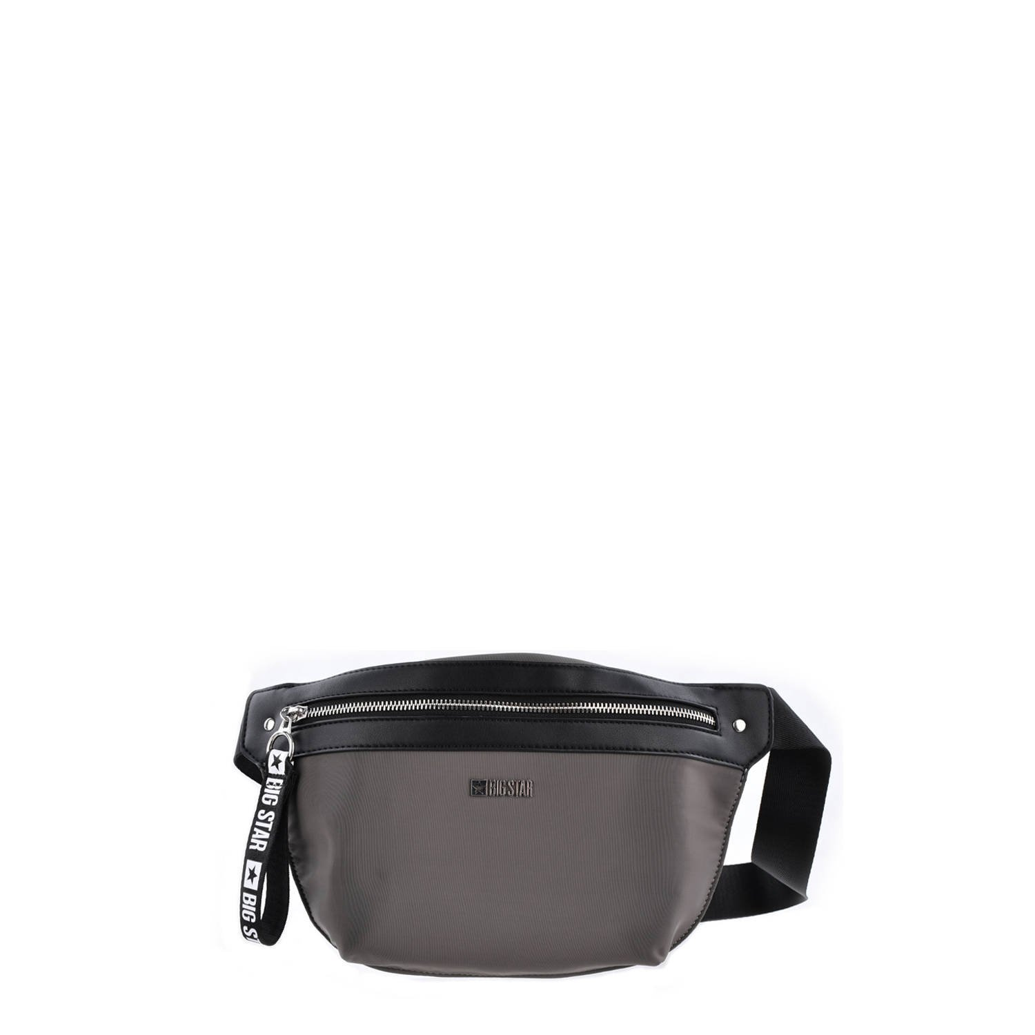 Saszetka nerka unisex Big Star, materiał tekstylny z regulowanym paskiem zamkiem błyskawicznym oraz kompaktową formą do noszenia w pasie lub na skos,