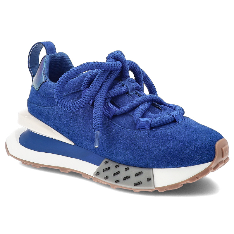 Niebieskie Sneakersy Artiker Modne Obuwie Damskie Na Platformie