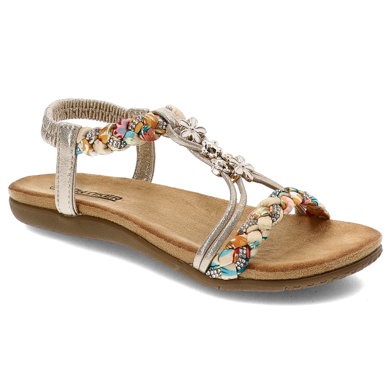 Złote Sandały Artiker Eleganckie Obuwie Damskie