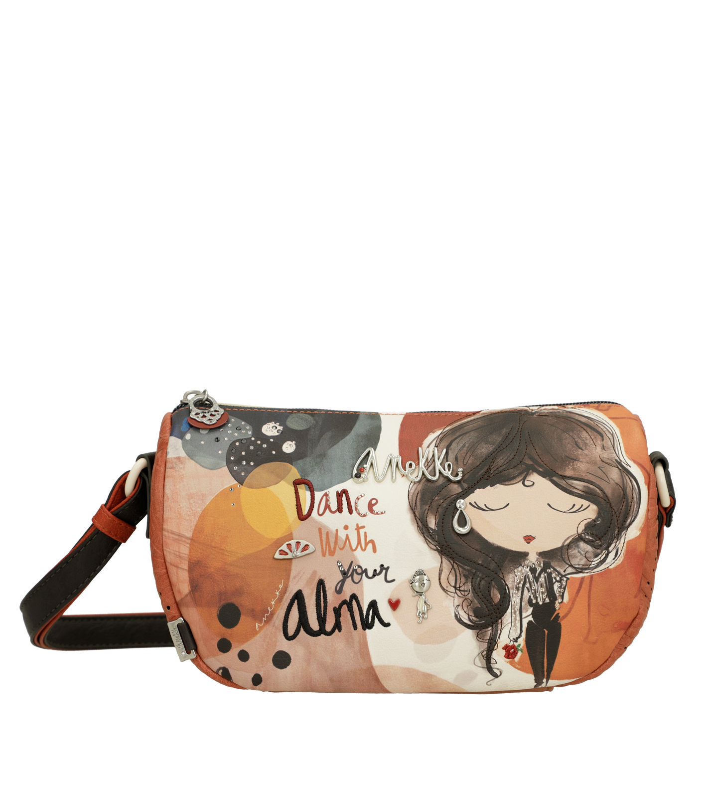 Pomarańczowa Stylowa Torebka Damska Na Ramię Anekke