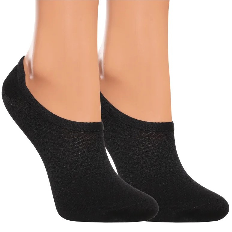 Czarne Niskie Stopki Damskie Moraj 3 Pary