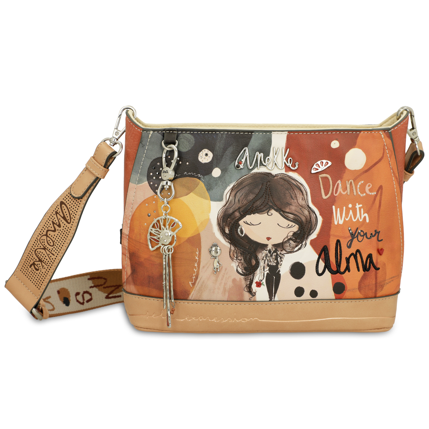 Pomarańczowa Stylowa Torebka Damska Anekke Z Serii Alma