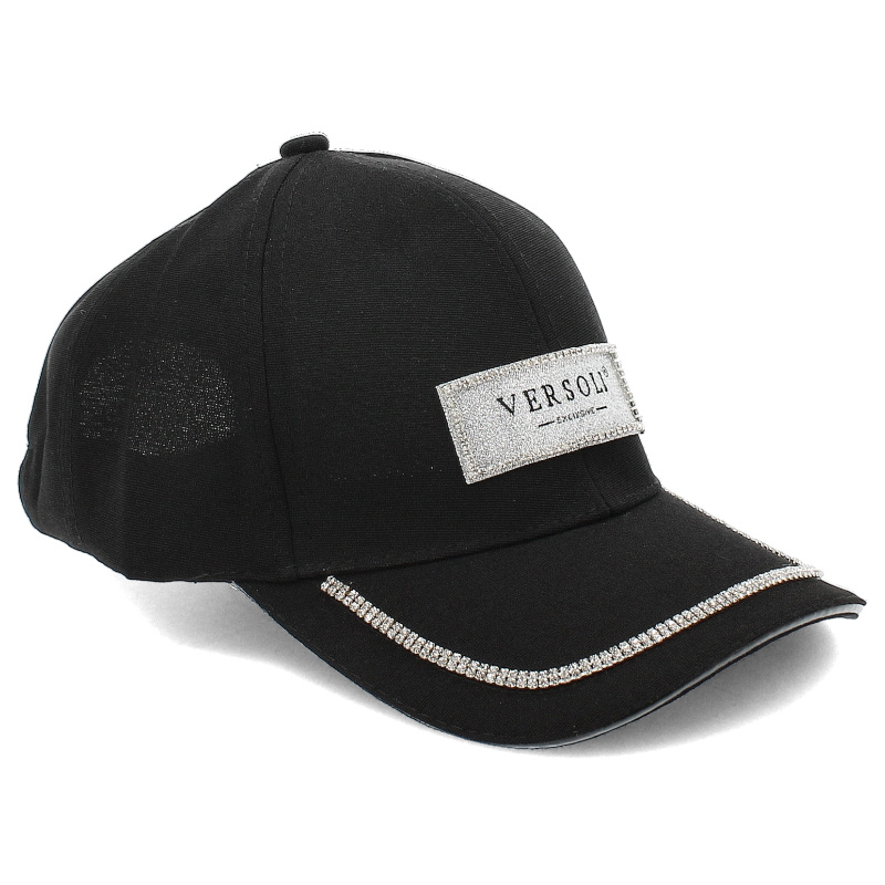 Modna Czarna Damska Czapka Z Daszkiem Versoli