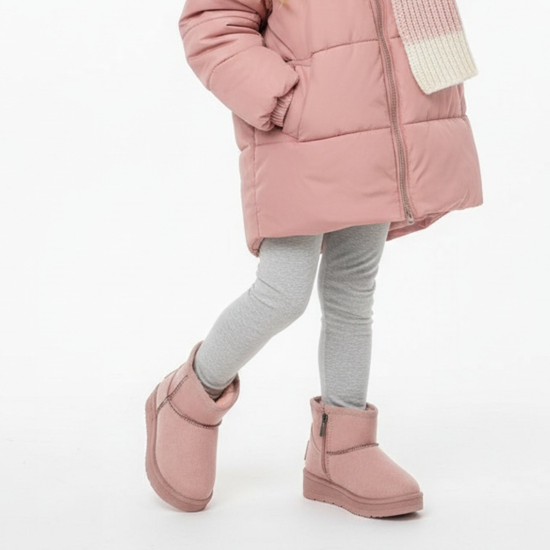 Różowe Śniegowce Big Star Ocieplane Buty Dziecięce